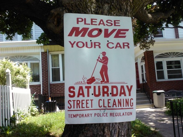 Street Cleaning Sign